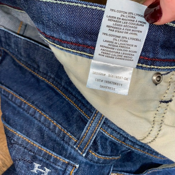 HABITUAL FOR TORY BY TRB DARK WASHED BOOT CUT LOW RISE SEXY JEANS SIZE 26 - Picture 8 of 10